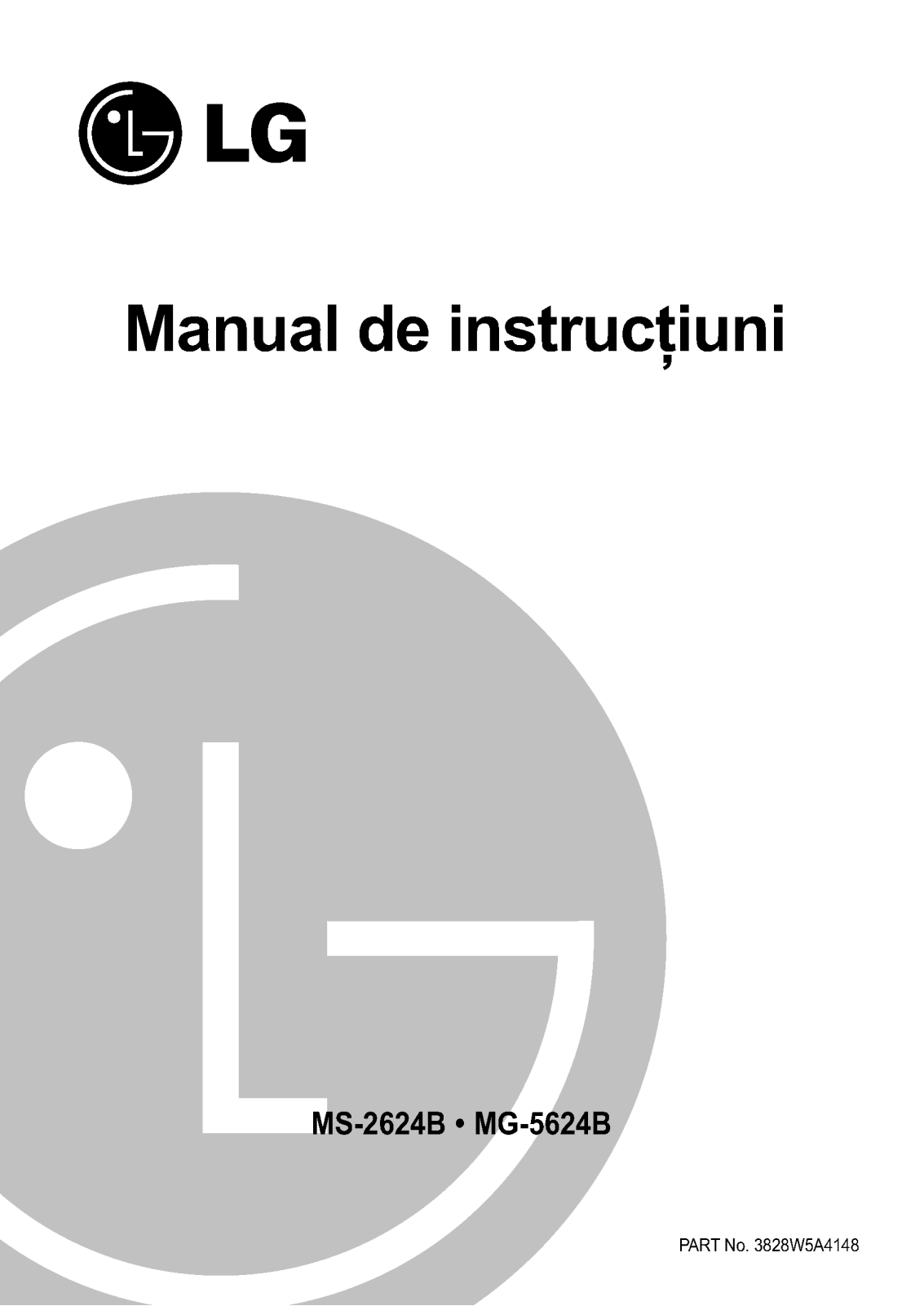 Lg MS-2624B, MG-5624B Instructions Manual