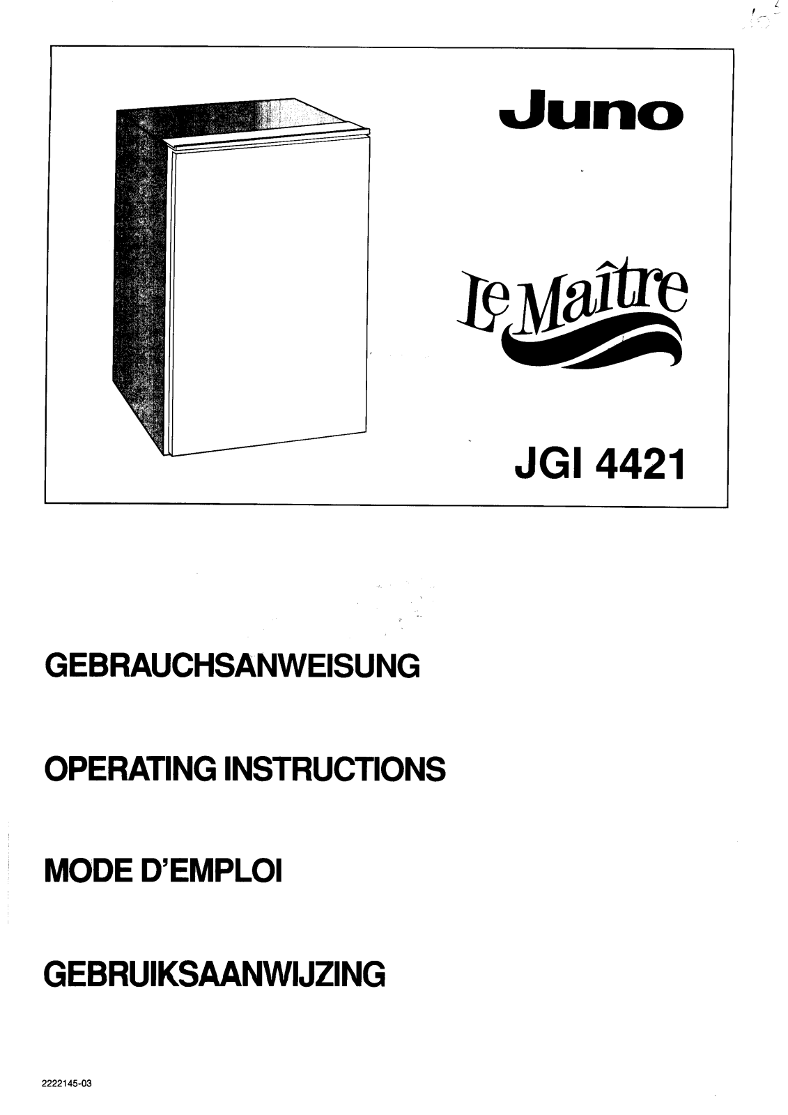 Juno JGI4421 User Manual