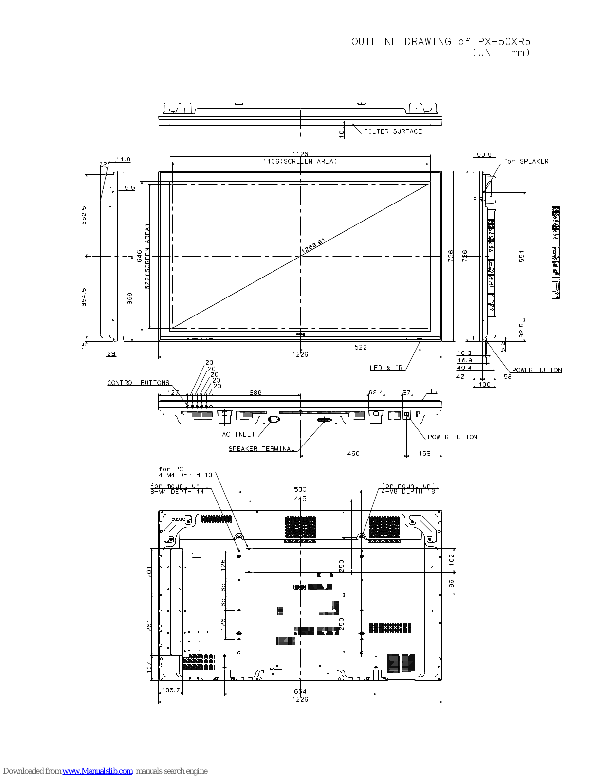 NEC PLASMASYNC 50XR5(MM), PX-50XR5 User Manual