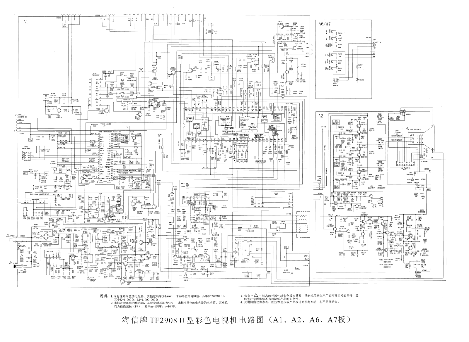 Hisense TF2908U Schematic