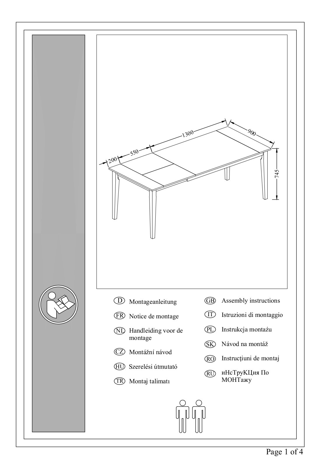 Home affaire Baumont Assembly instructions