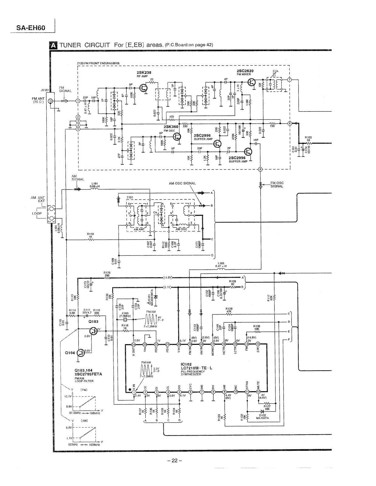 Technics SAEH-60 Schematic