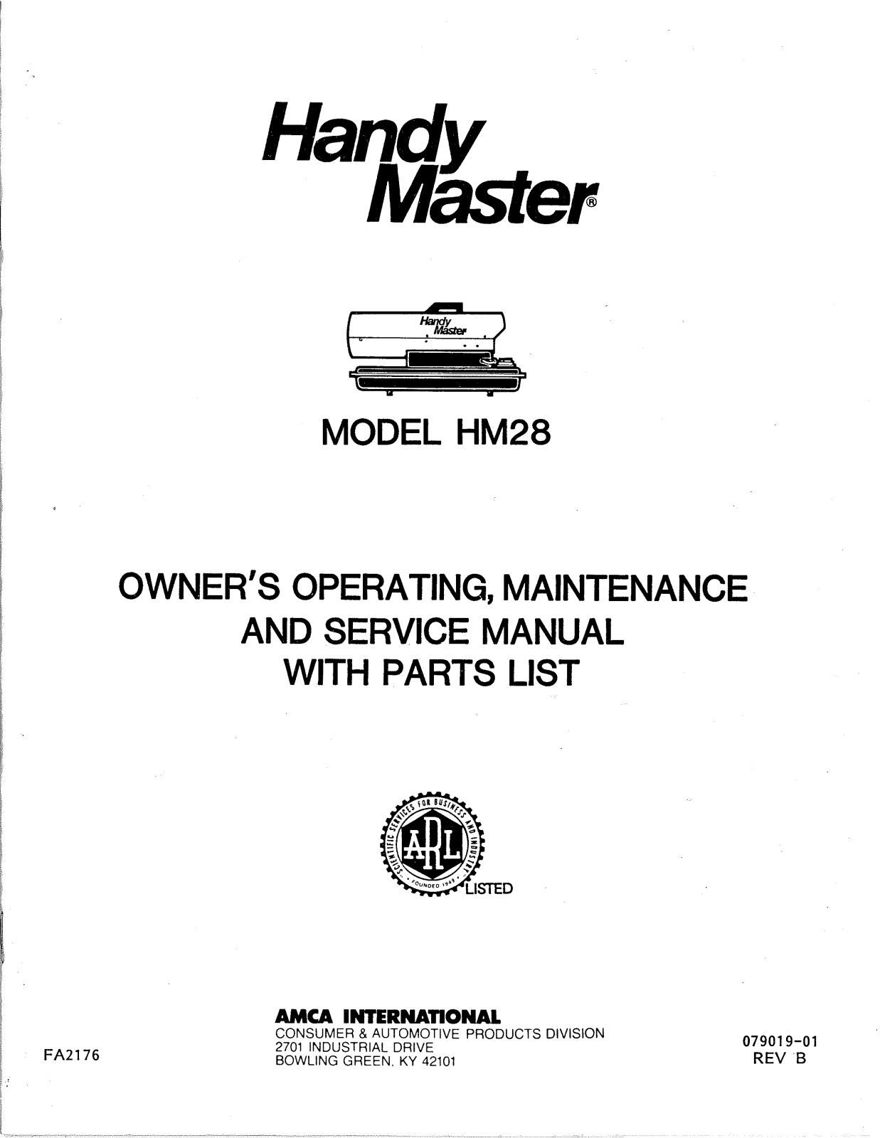 Desa Tech HM28 Owner's Manual