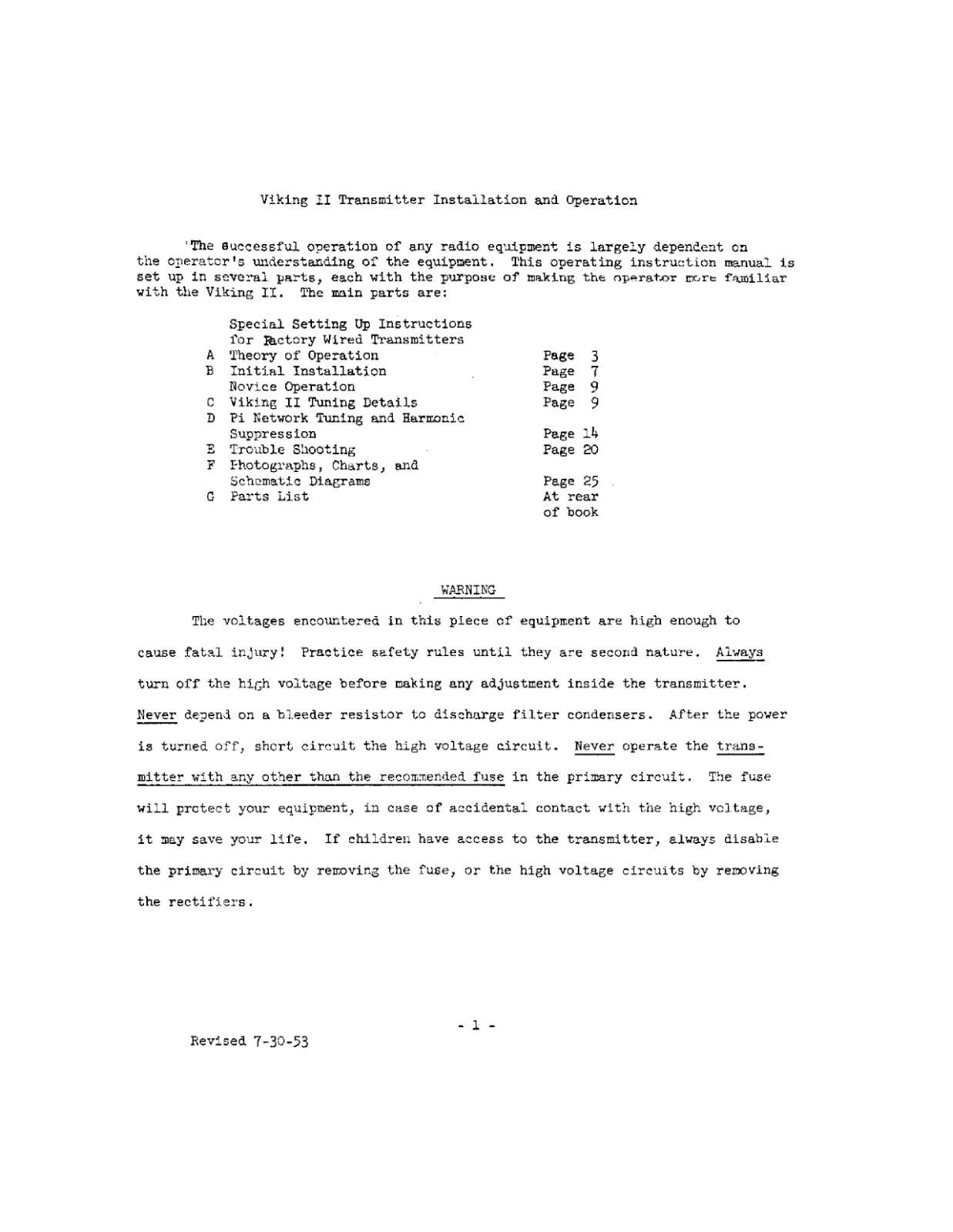 JOHNSON VIKING-2 User Manual