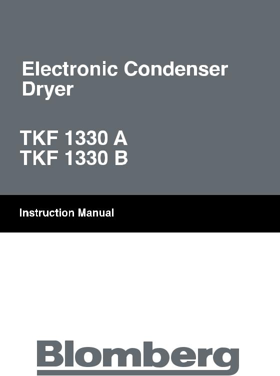 Blomberg TKF 1330 A, TKF 1330 B Manual