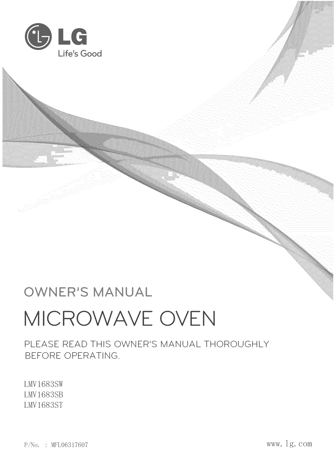 LG LMV1683SW/00, LMV1683ST/00, LMV1683SB/00 Owner’s Manual