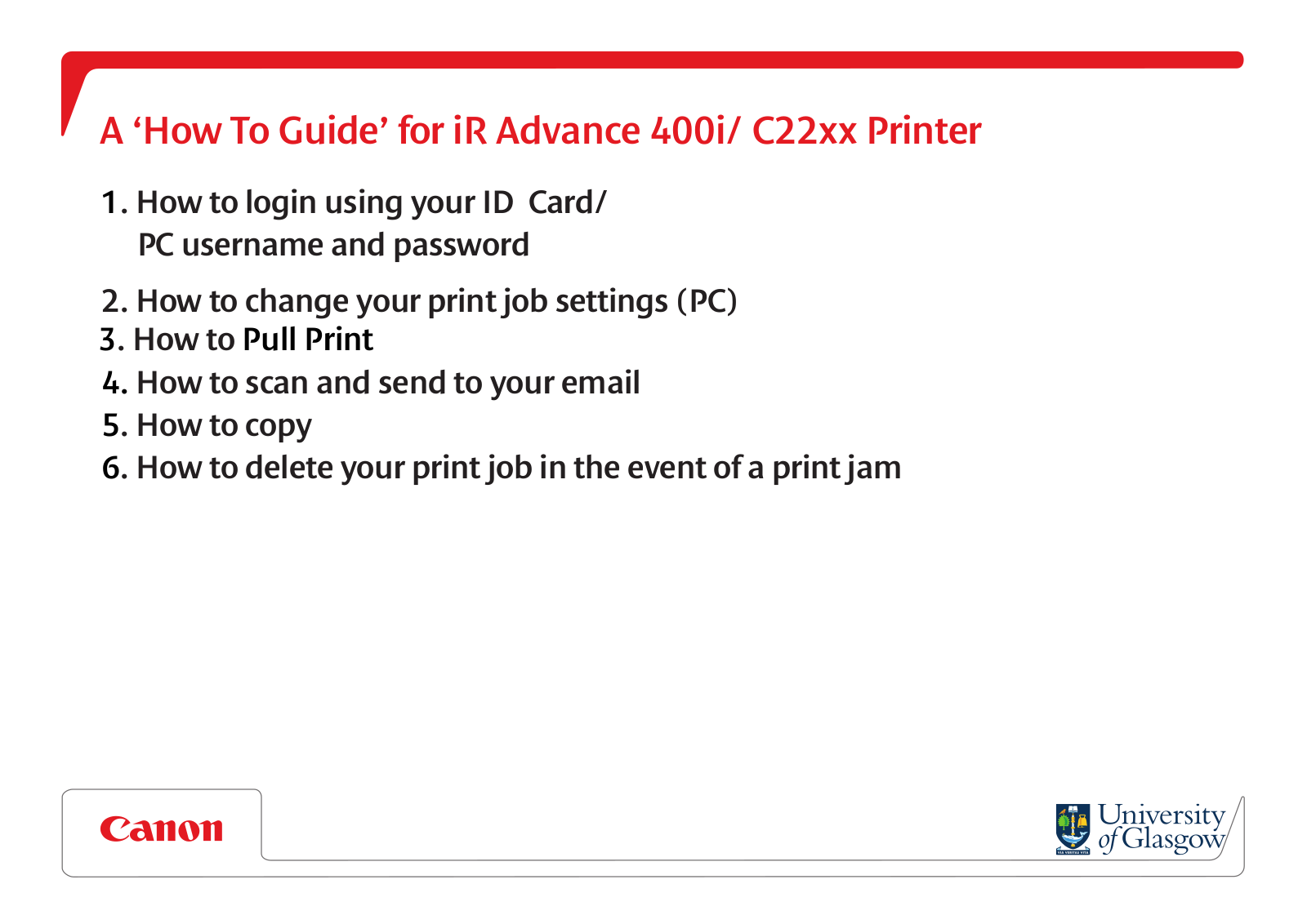 Canon IR Advance 400I, IR AdvanceC22 SERIES How-to Manual