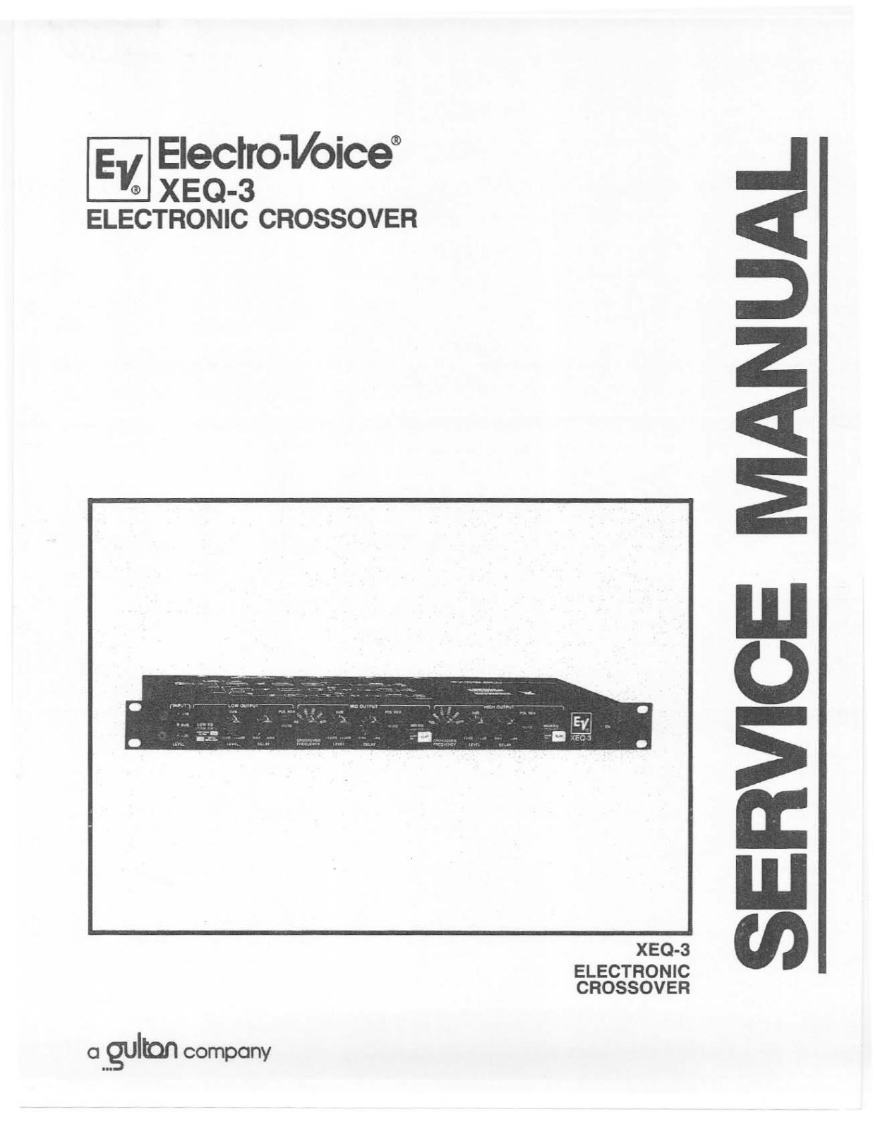 Electro-voice XEG-3 User Manual