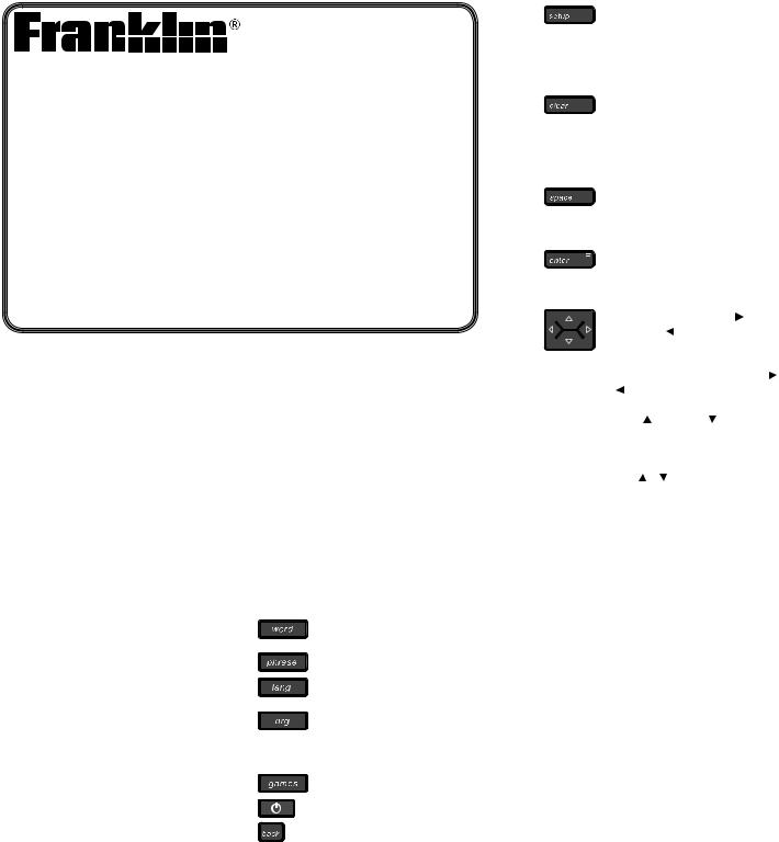 Franklin TWE-119D User Manual