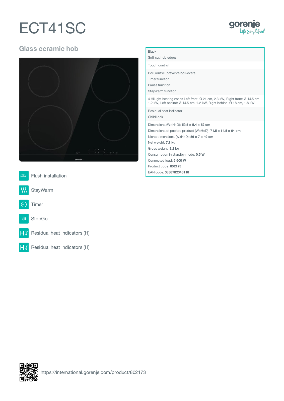 Gorenje ECT41SC User Manual