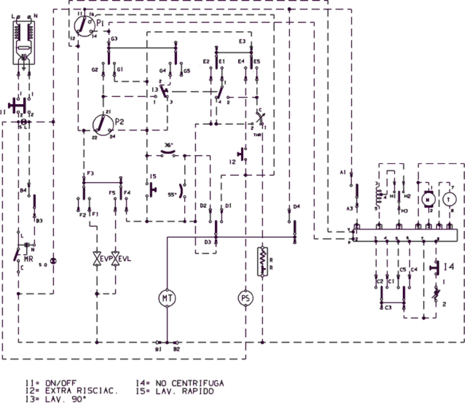 Ariston AL1456TXEX Schematic