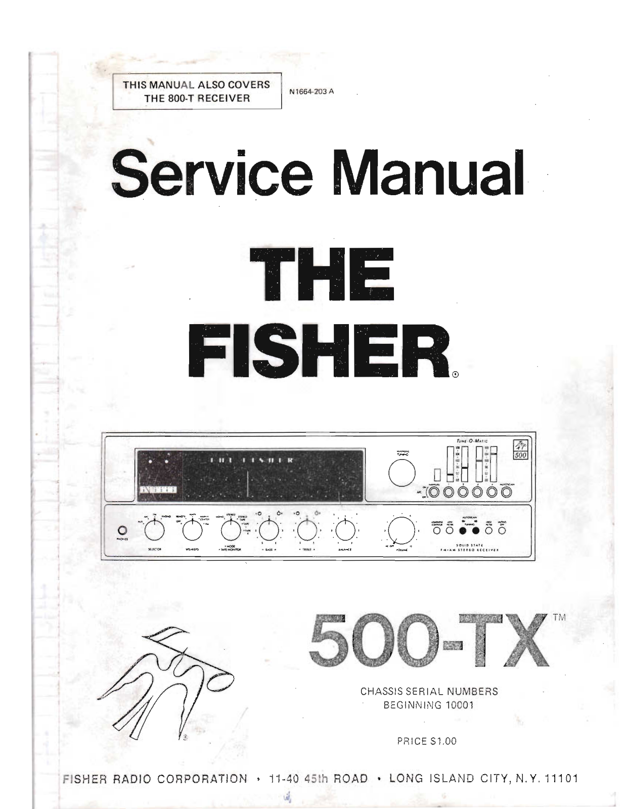 Fisher TX-800-T Service Manual