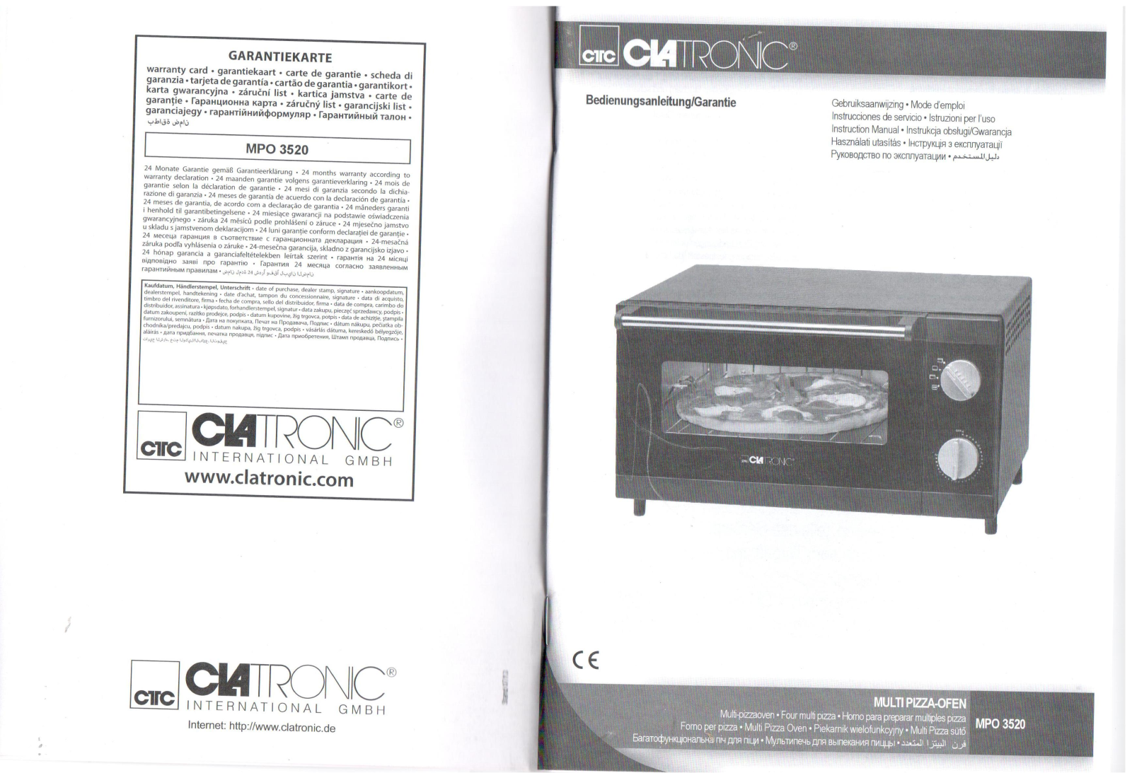 CLATRONIC MPO 3520 User Manual