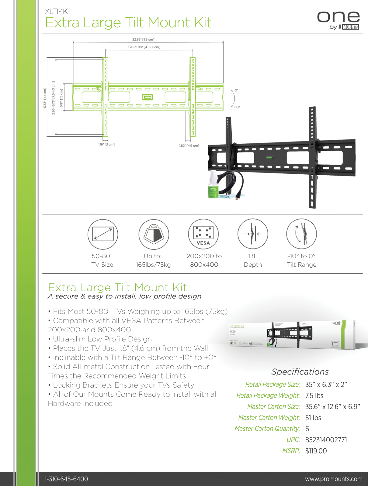 Promounts FFM1025 Specifications - ManualMachine.com