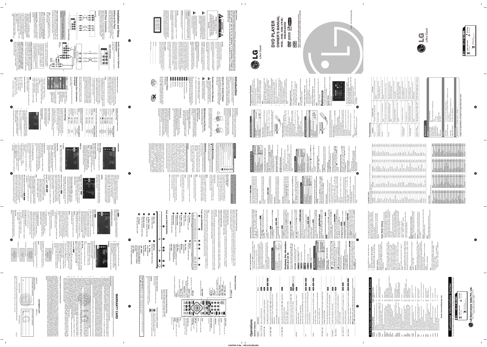 LG DV656-P Owner’s Manual