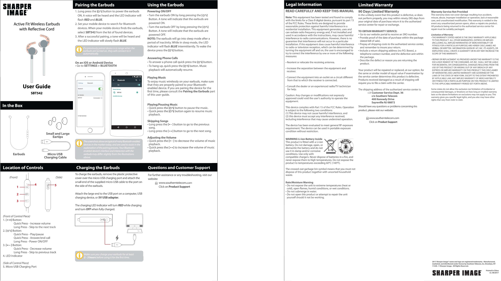 Sharper image SBT542 User Manual