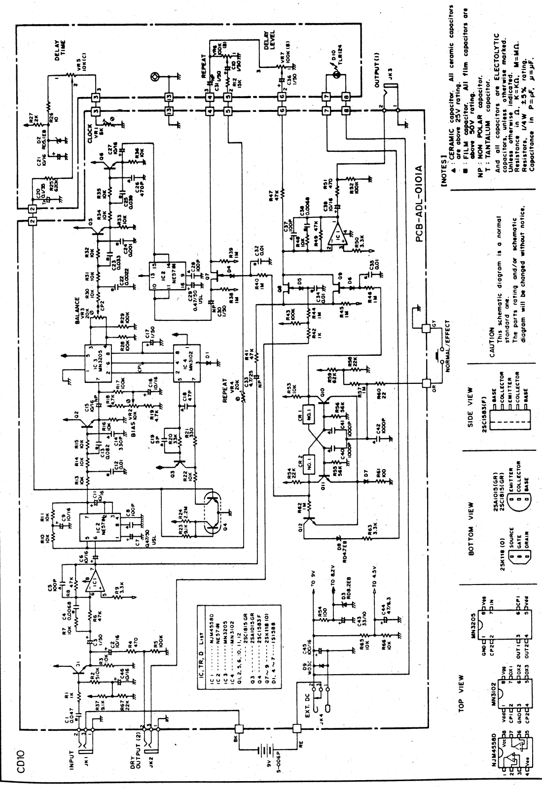 Ibanez cd10 schematic