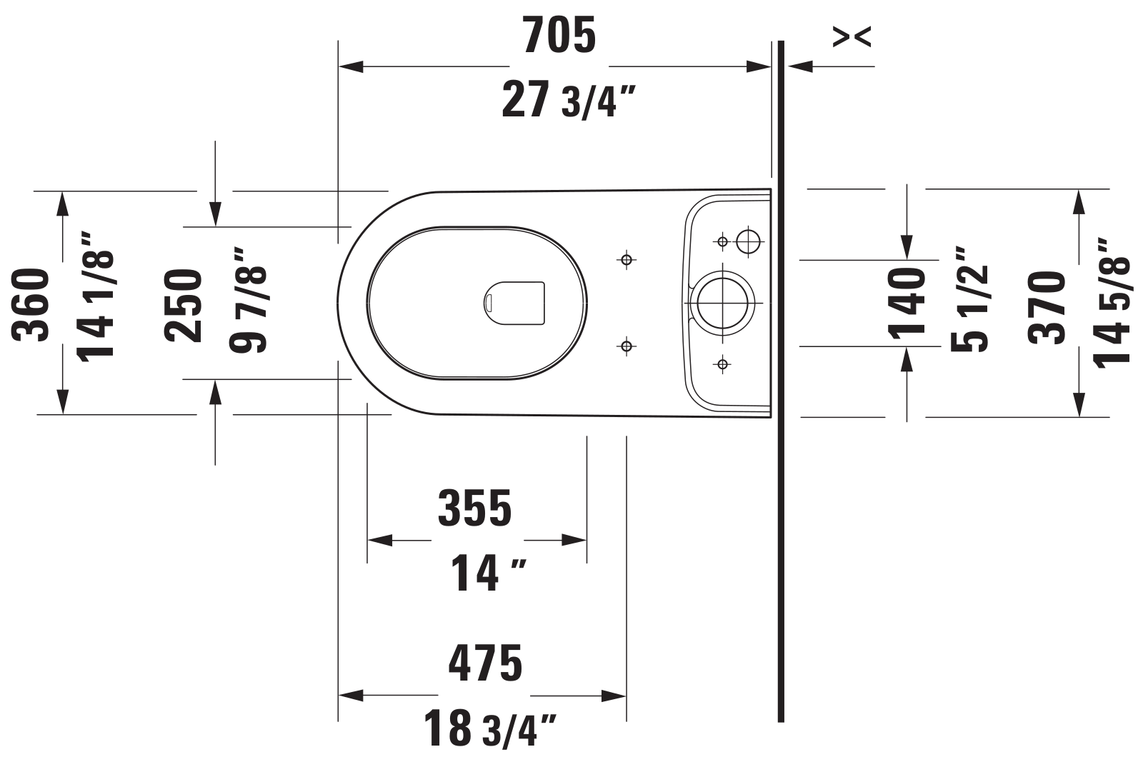 Duravit DRV1550 Dimensions - ManualMachine.com