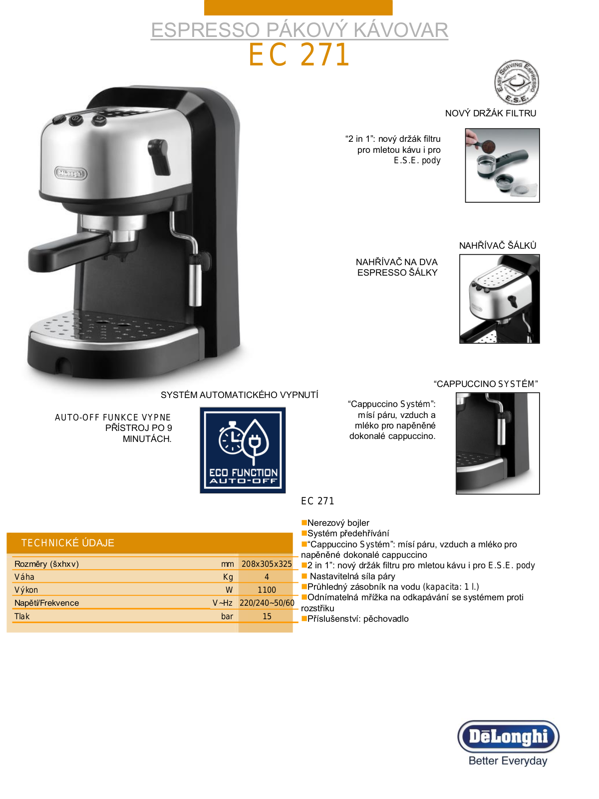 DeLonghi EC EC 271.B User Manual