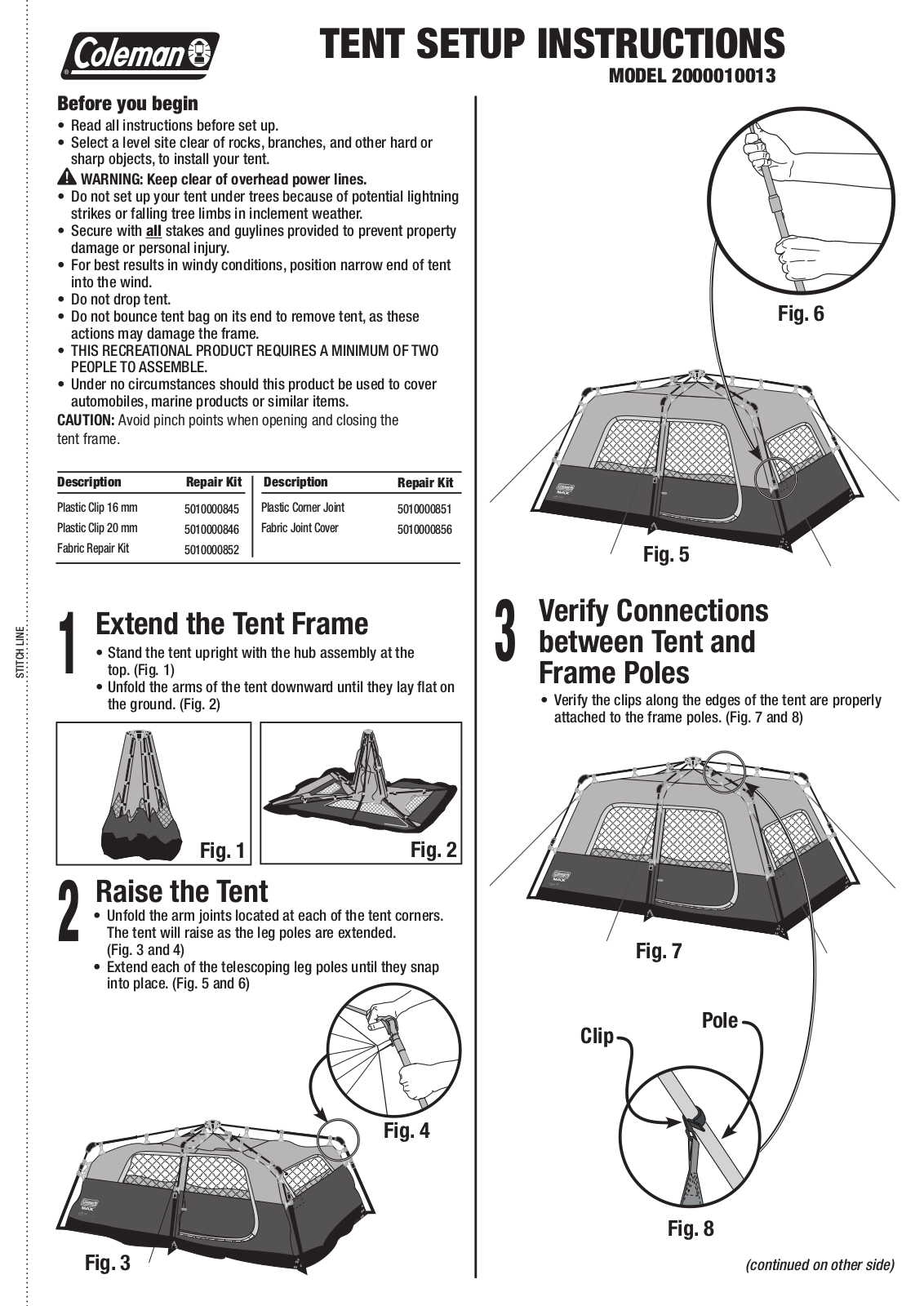 Coleman 2000010013 User Manual