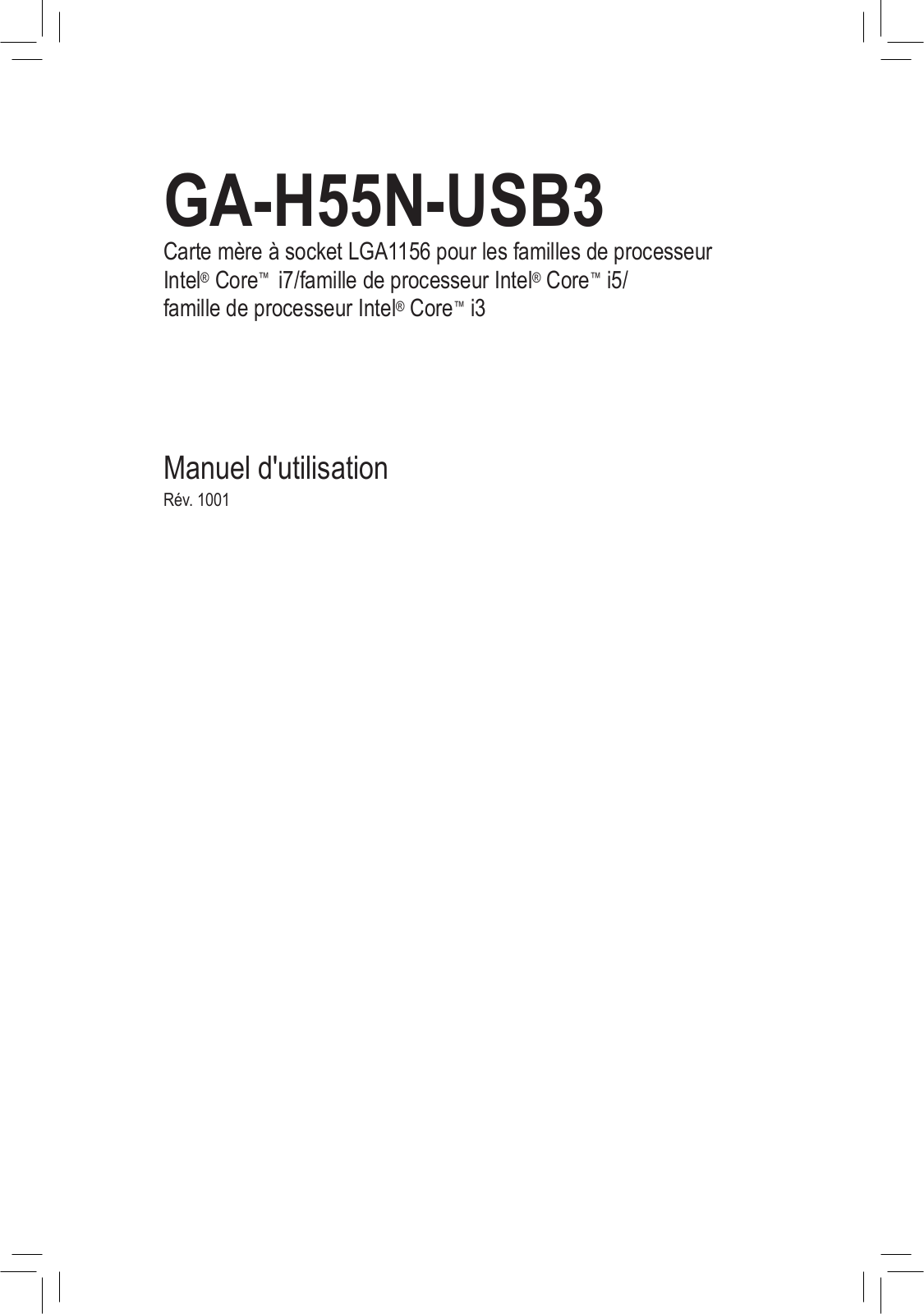 GIGABYTE GA-H55N-USB3 User Manual