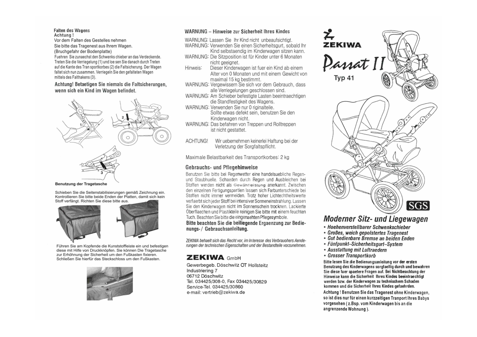 ZEKIWA Passat II User Manual