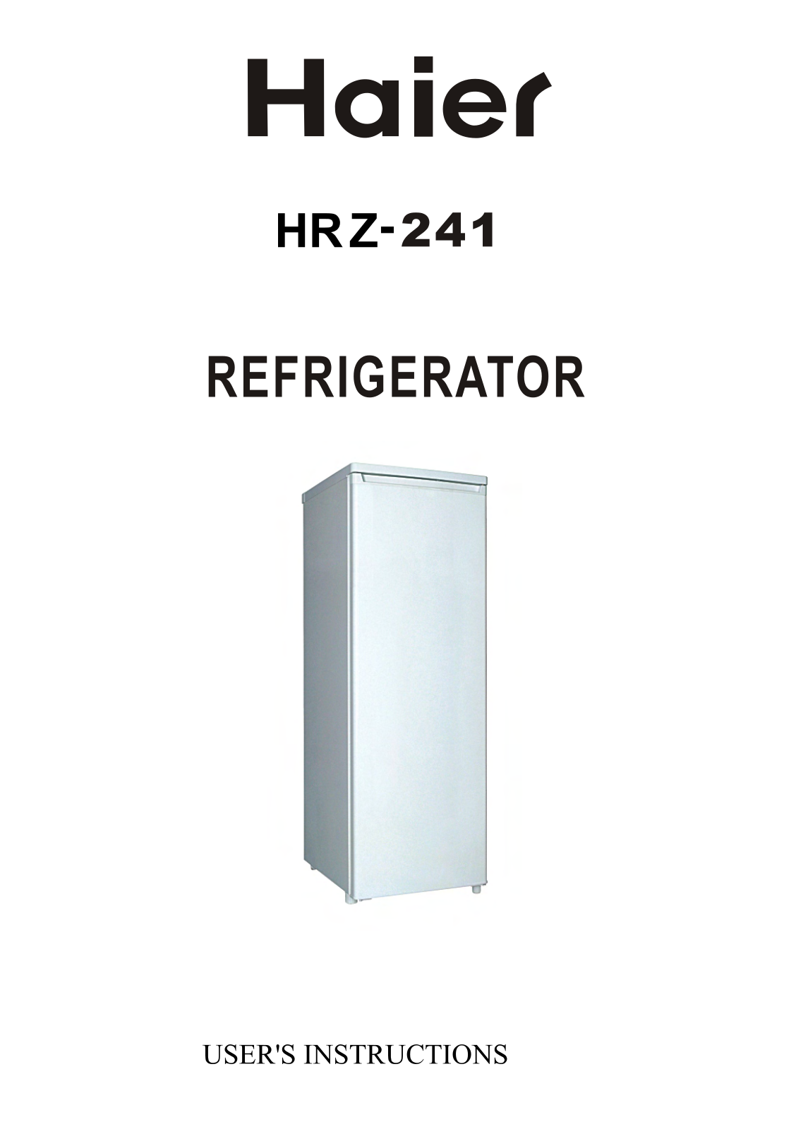 Haier HRZ-241 User Manual