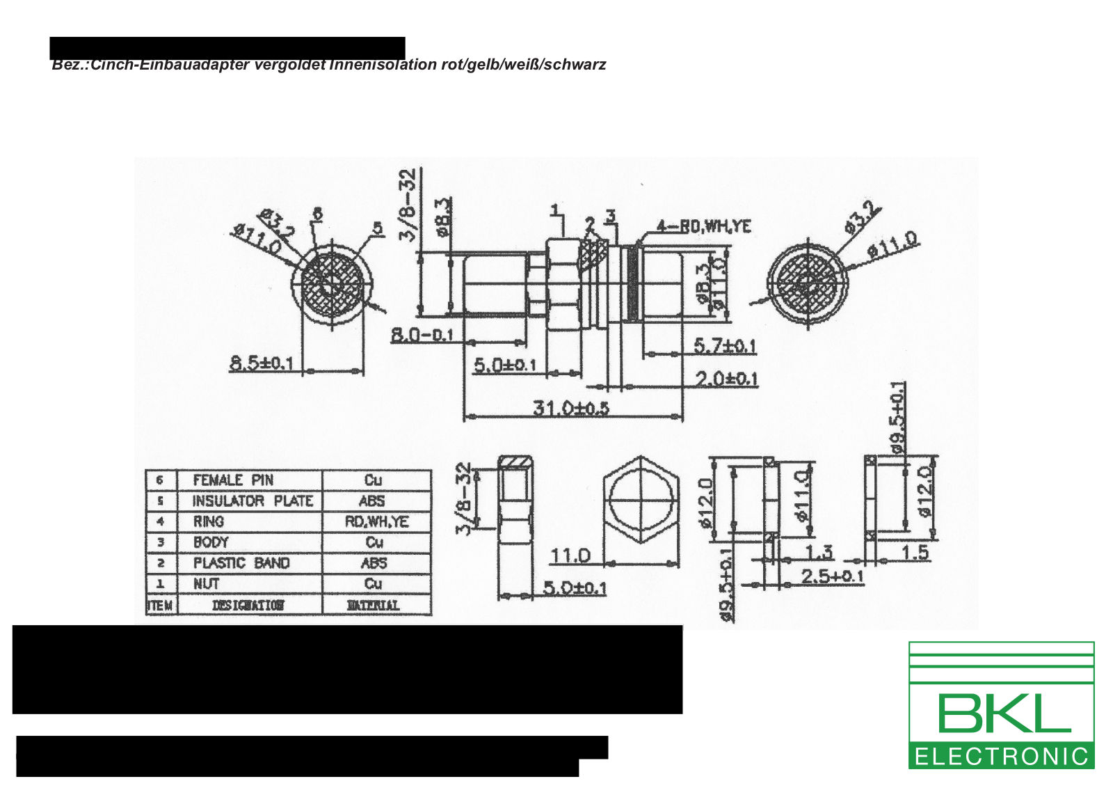 BKL CEAG GE Datasheet - ManualMachine.com