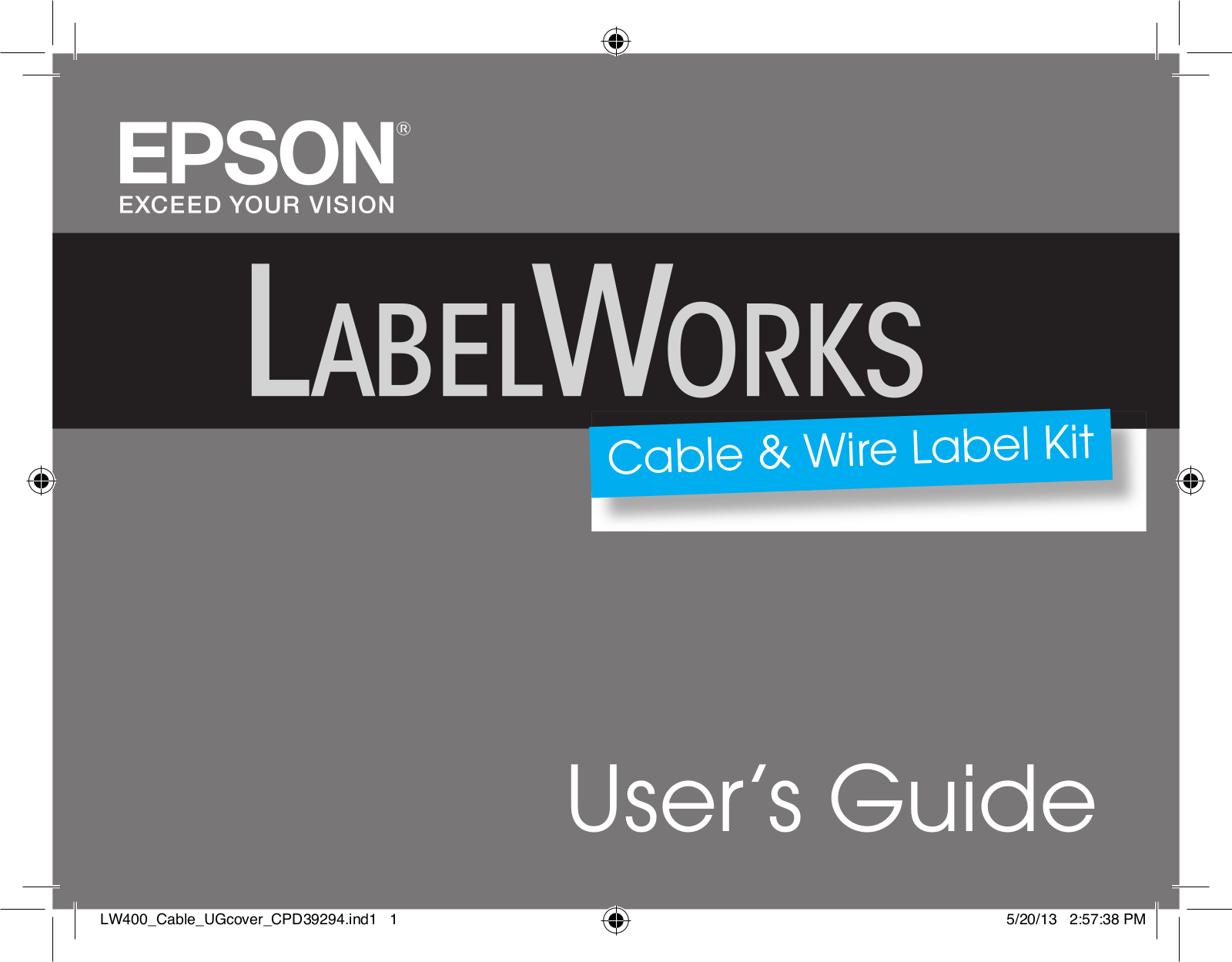 Epson LabelWorks Cable and Wire Kit, LabelWorks Cable and Wiring Kit Owner's Manual