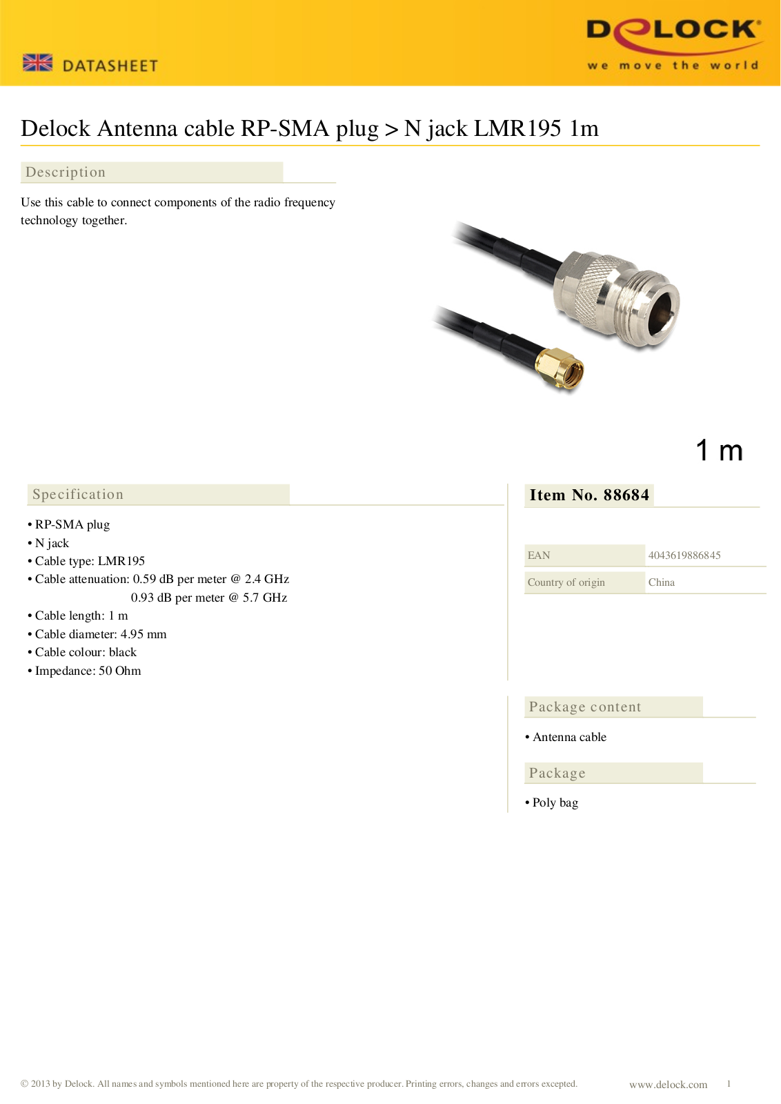 DeLOCK 88684 User Manual