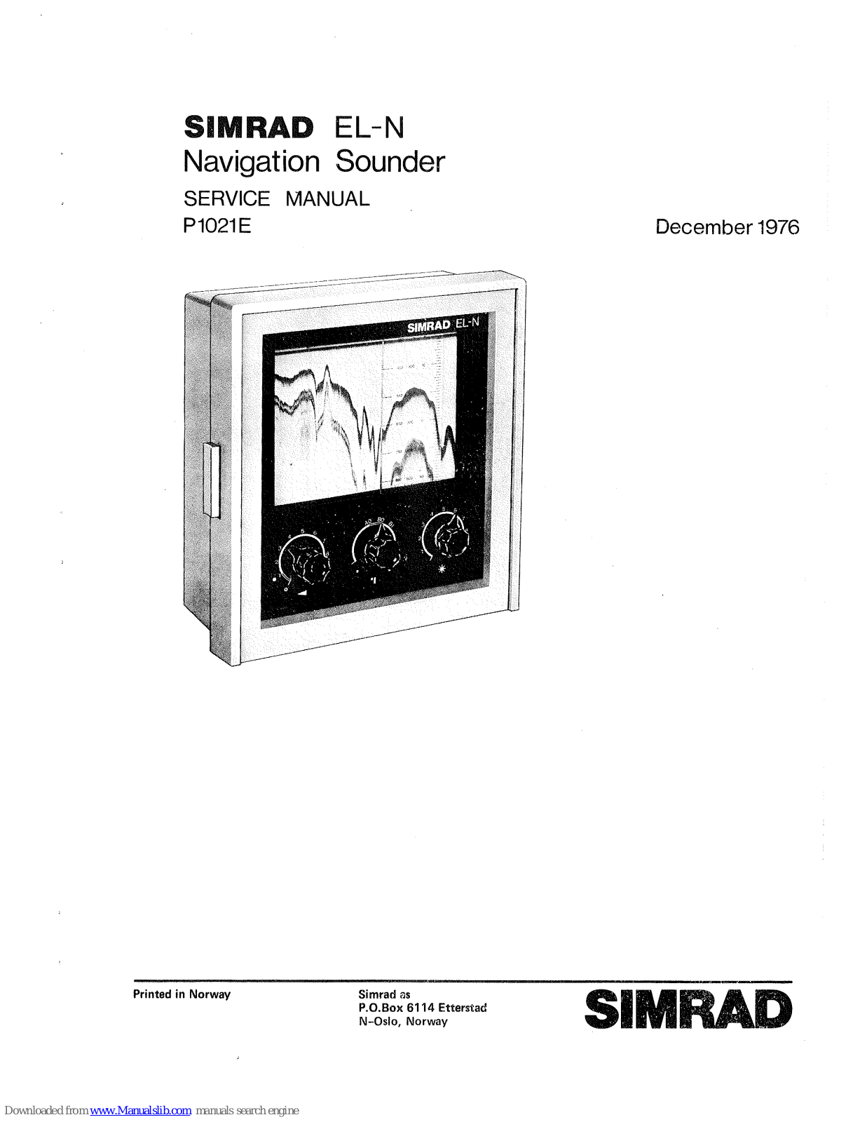 Simrad EL-N Service Manual