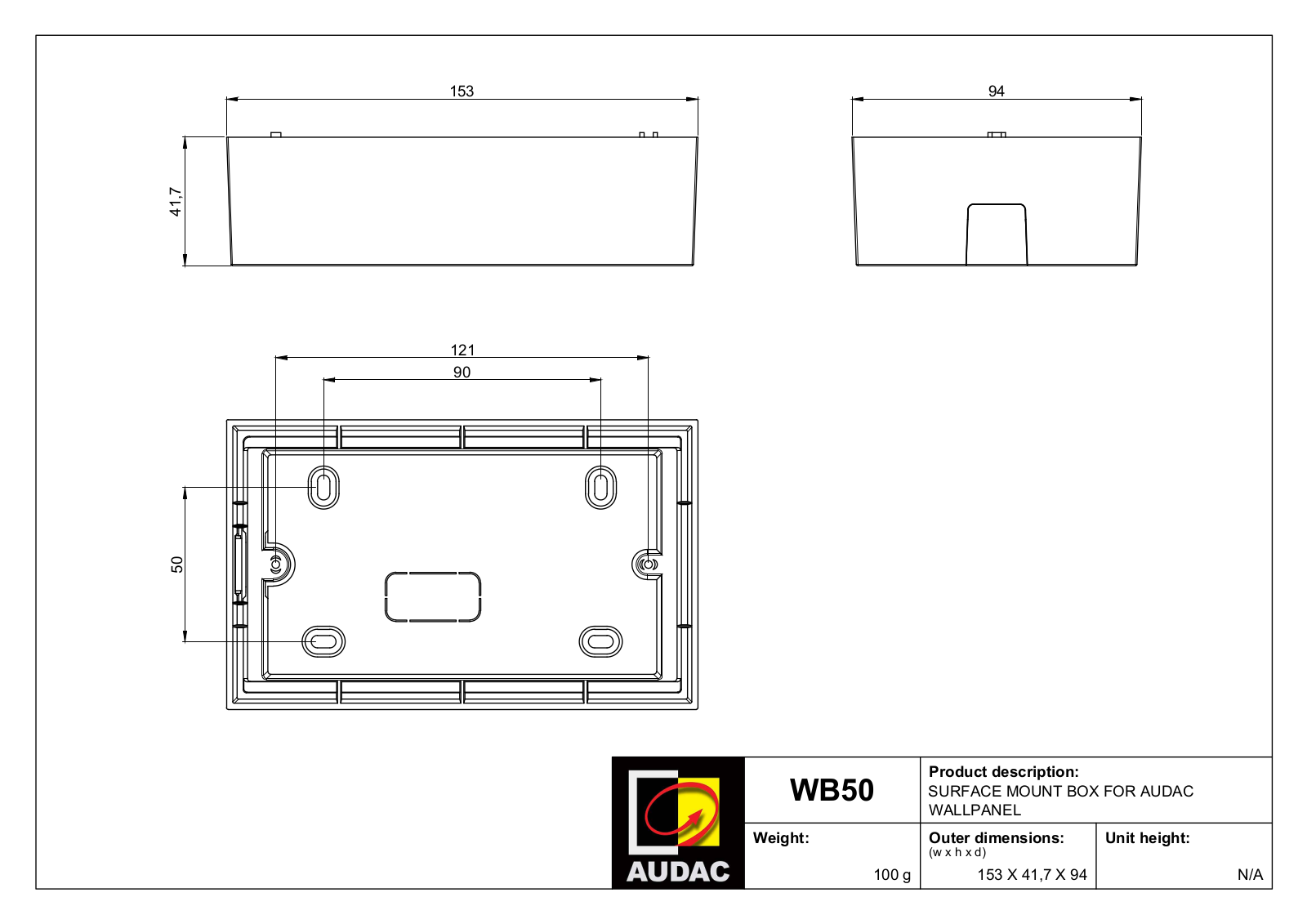 Audac WB50 User guide - ManualMachine.com