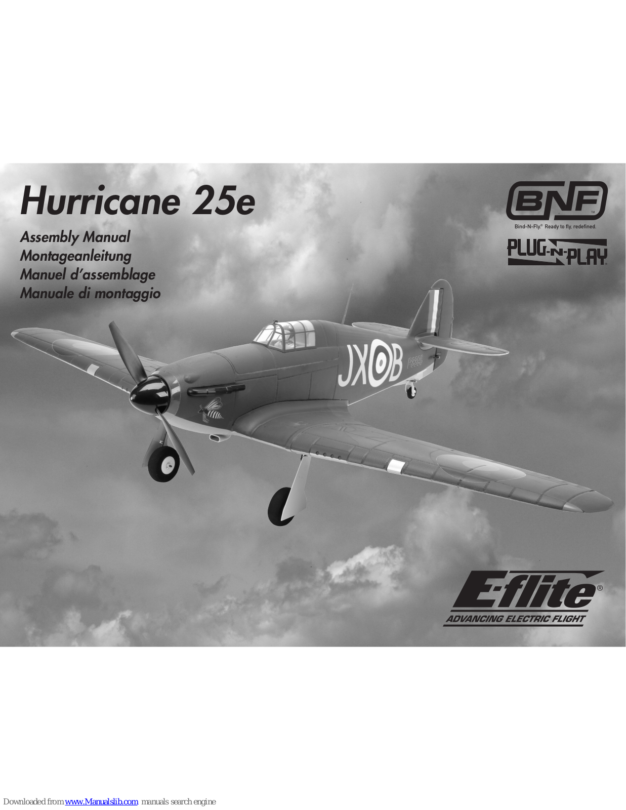 E-FLITE Hurricane 25e TM Assembly Manual