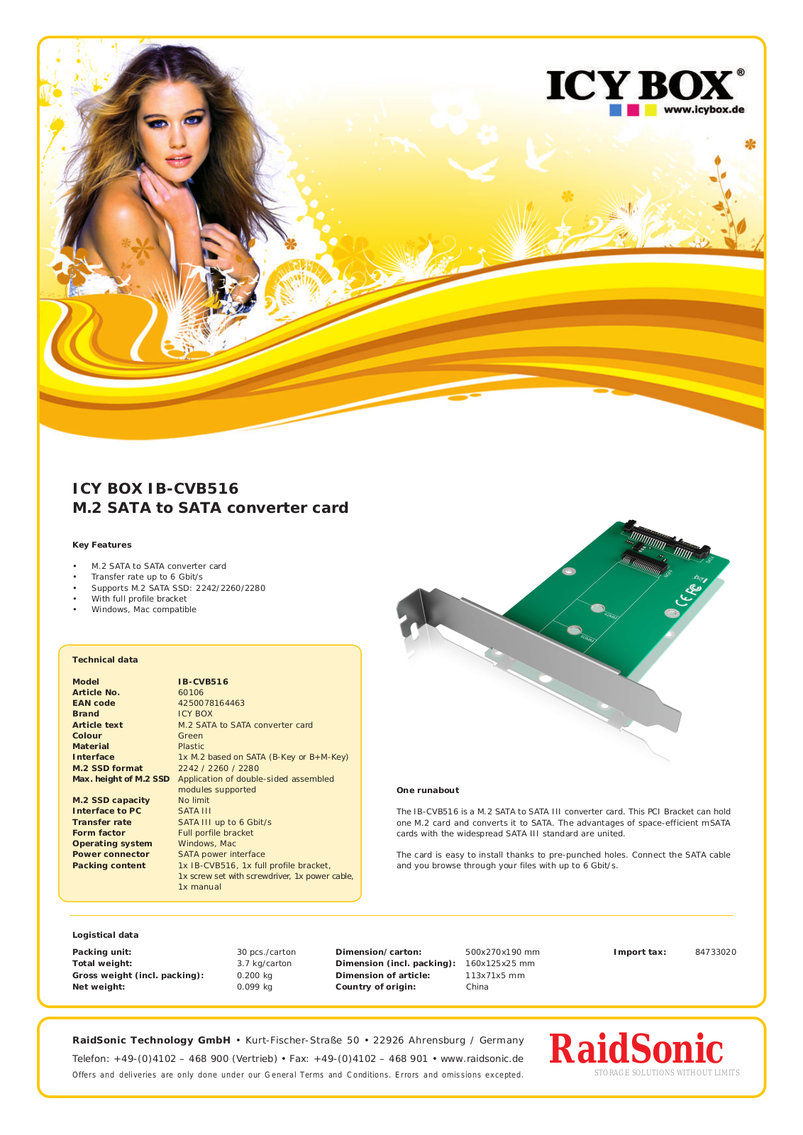 RaidSonic IB-CVB516 User Manual