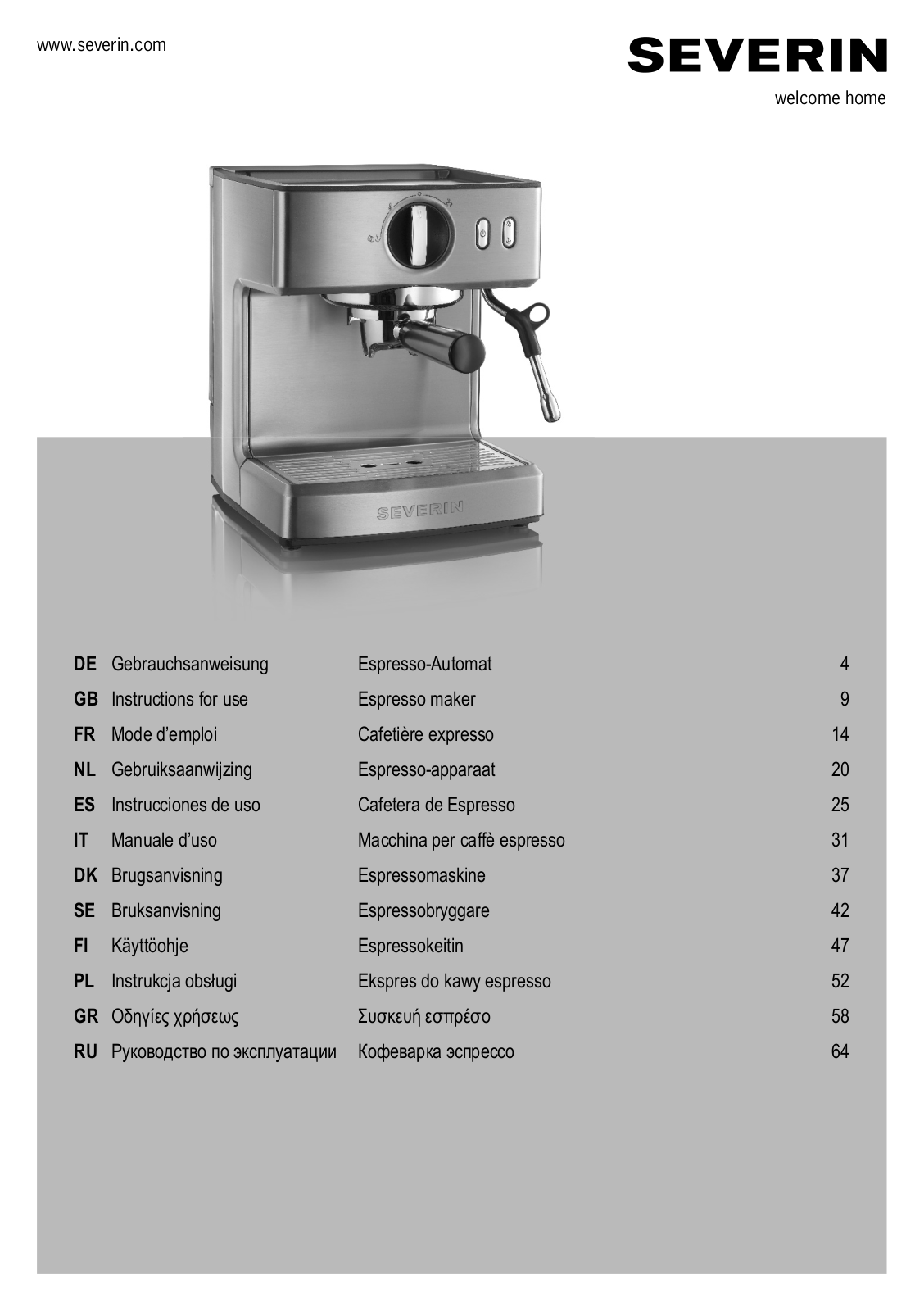 Severin KA 5990 User Manual