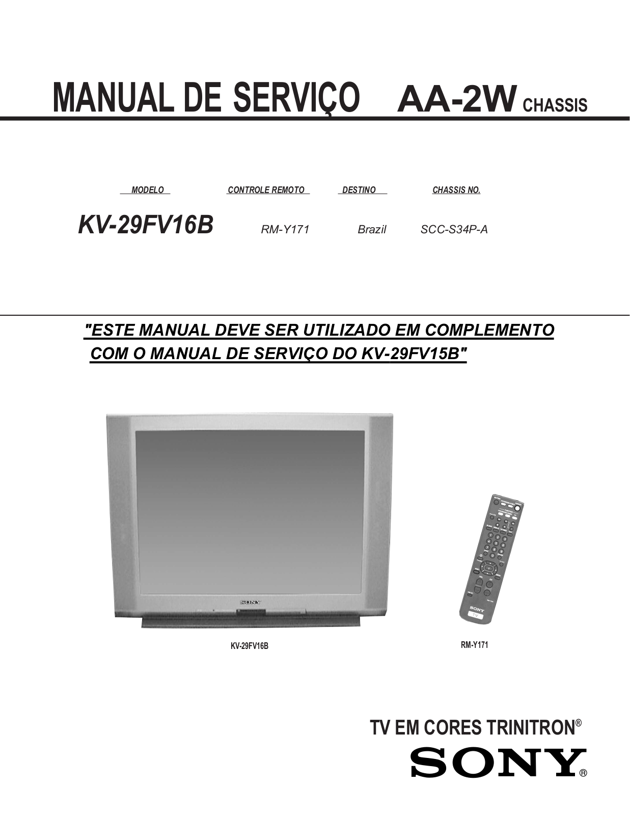 Sony KV-29FV16B Schematic