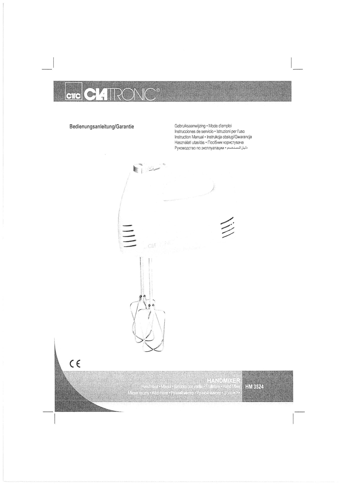 Clatronic HM3524 User guide