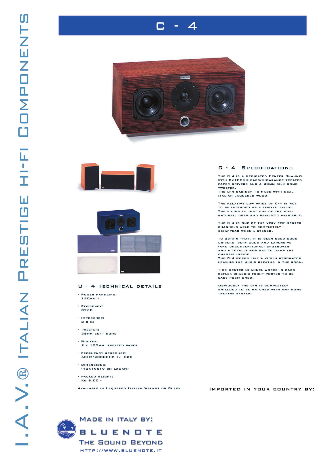 BlueNote C-4 Brochure