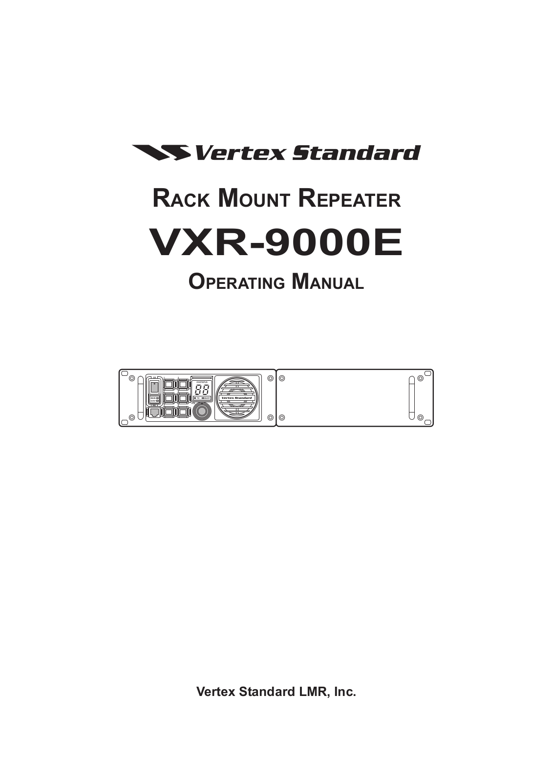 Vertex Standard VXR-9000E Operating Manual