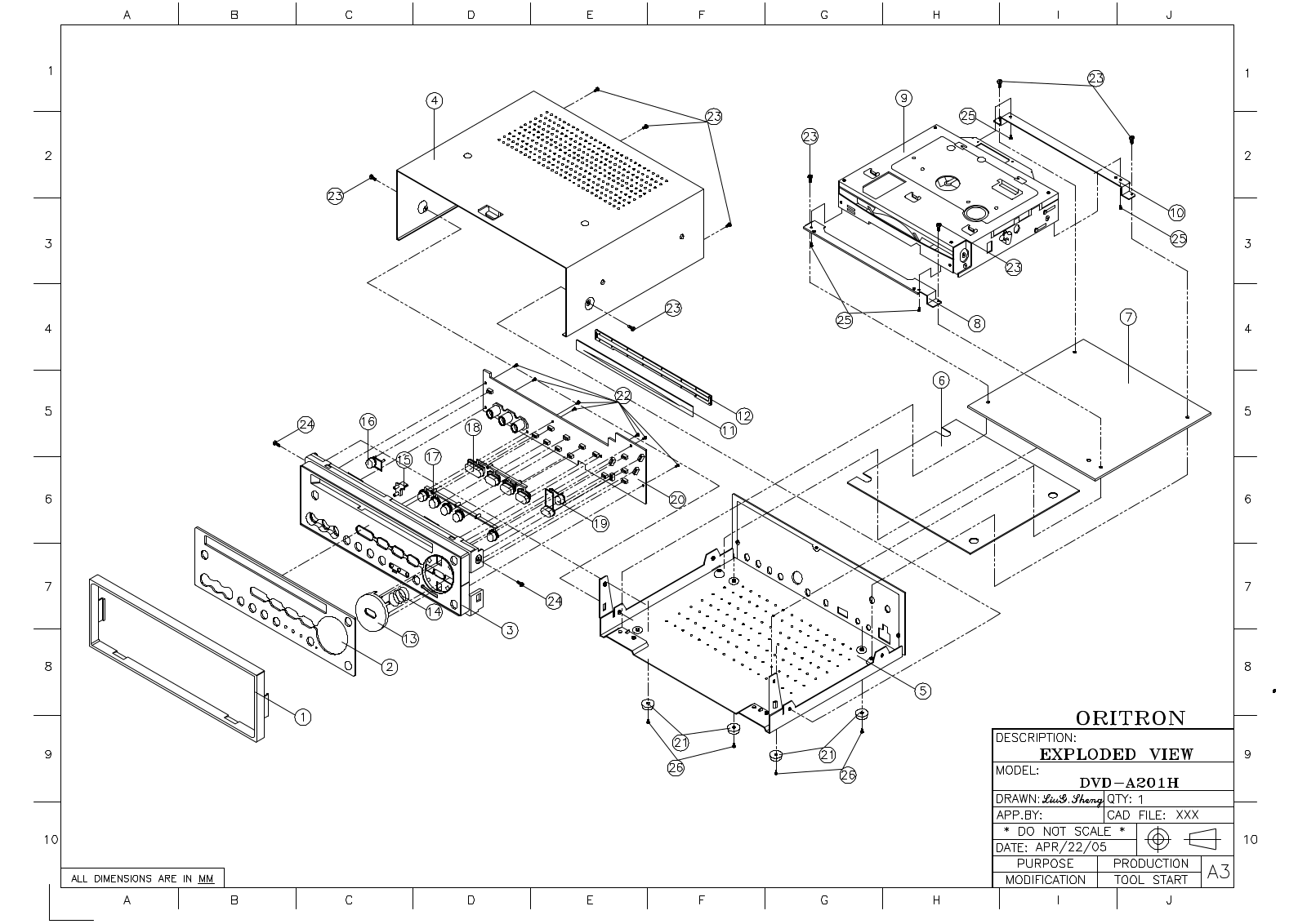 Prolodgy DVD-100M Schematics