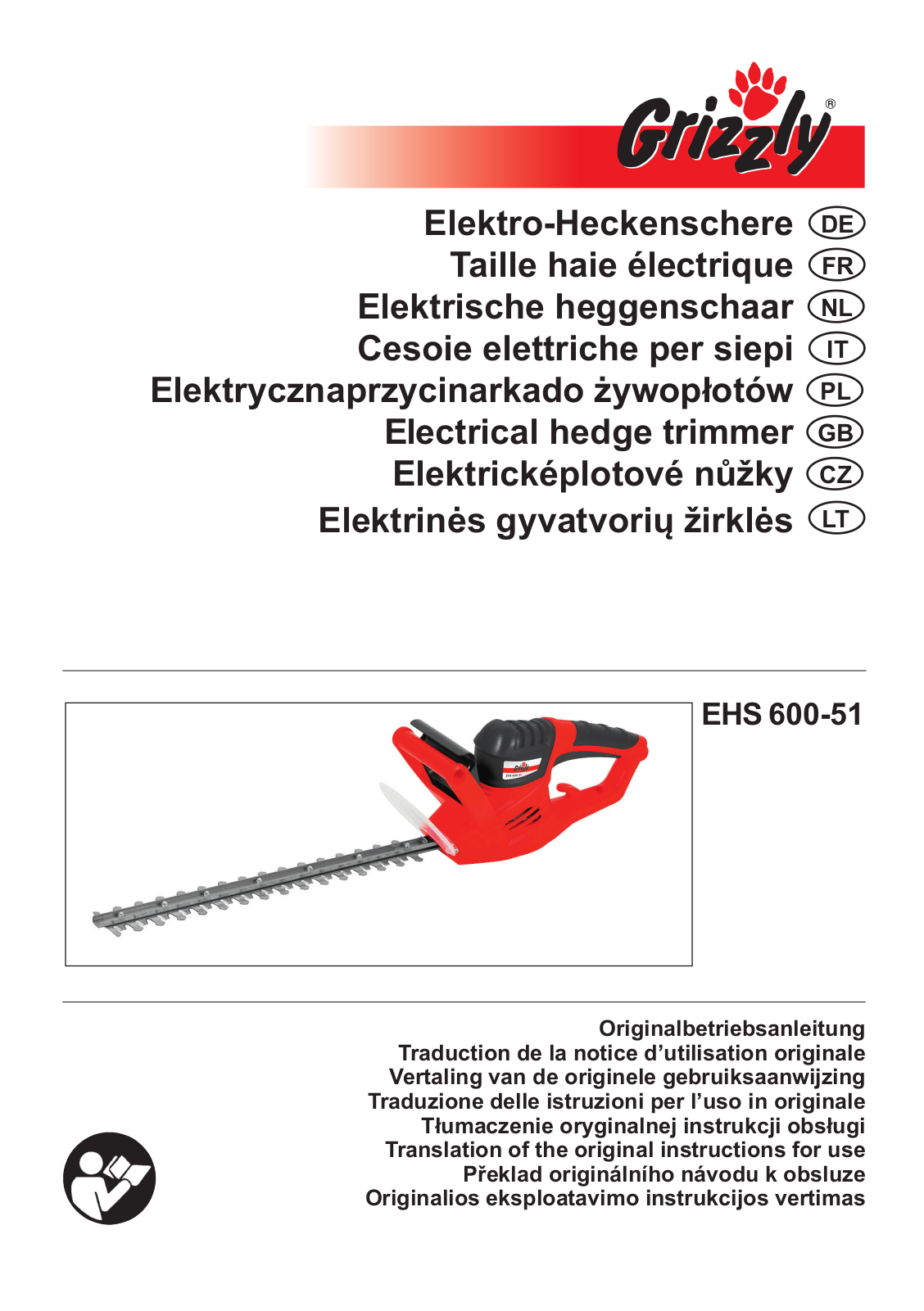 Grizzly EHS 600-59 operation manual