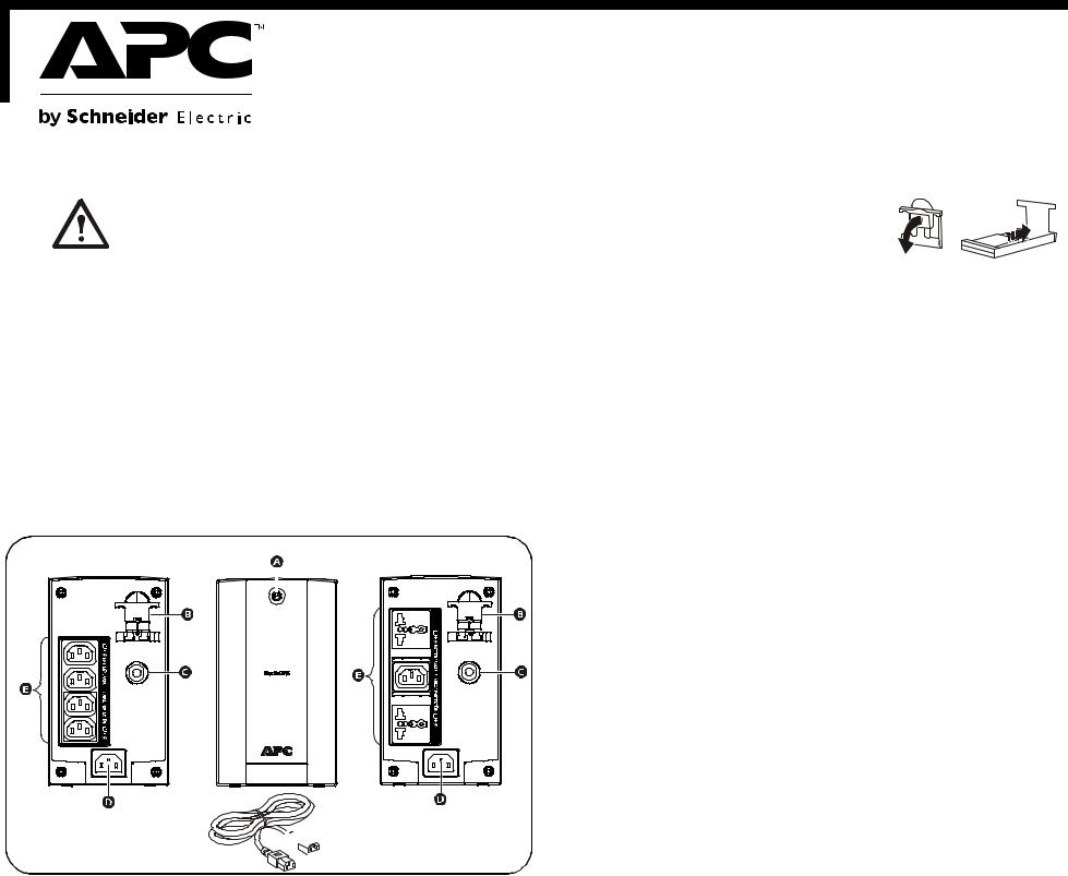 APC BX800LI, BX800LI-MS User Manual