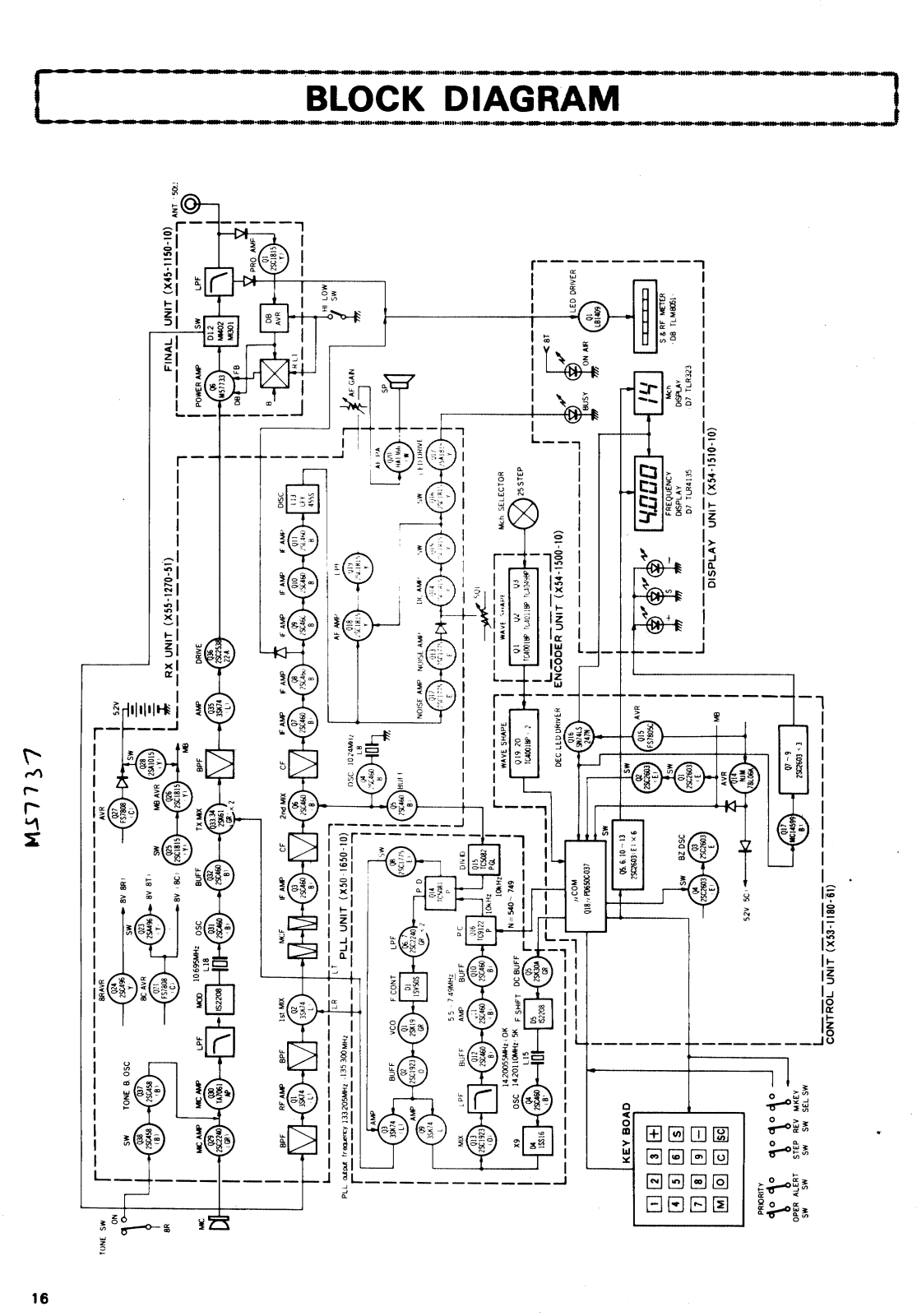 KENWOOD TR7800 Diagram