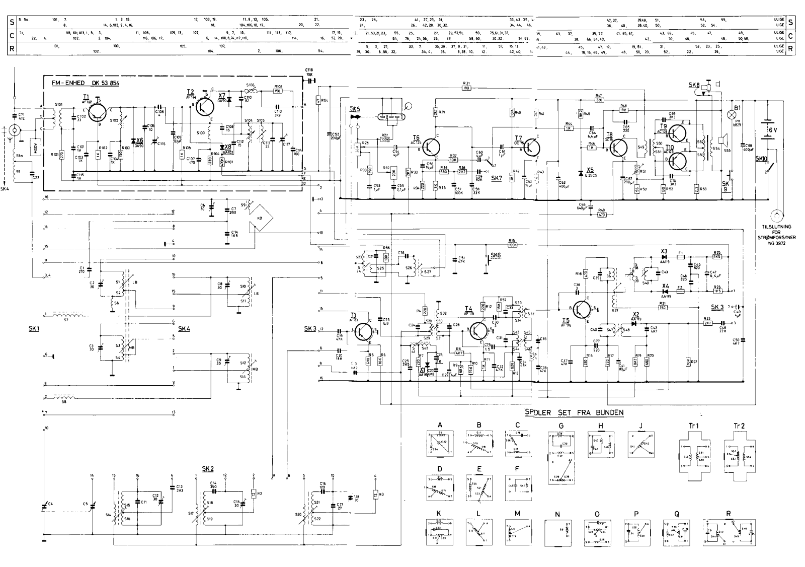 Aristona Transistor MD7234T Schematic