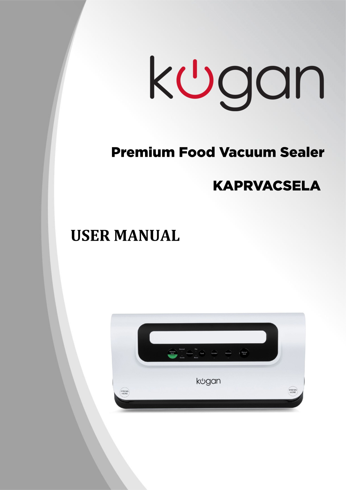 Kogan Kaprvacsela User Manual