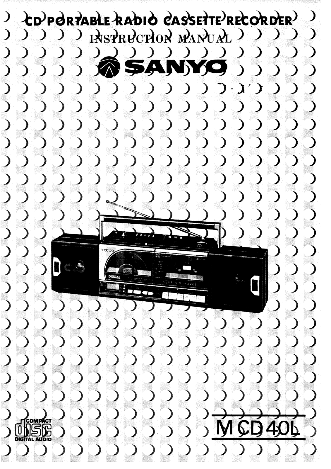 Sanyo M CD40L Instruction Manual