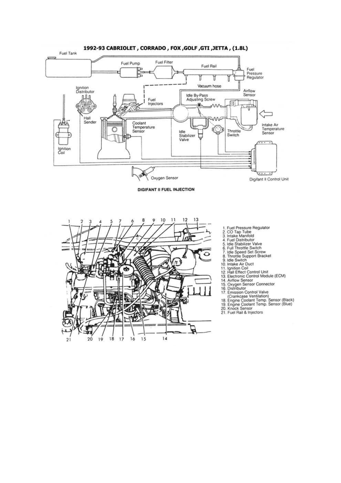 Volkswagen Cabriolet 4-34 Esqvw2 Diagram