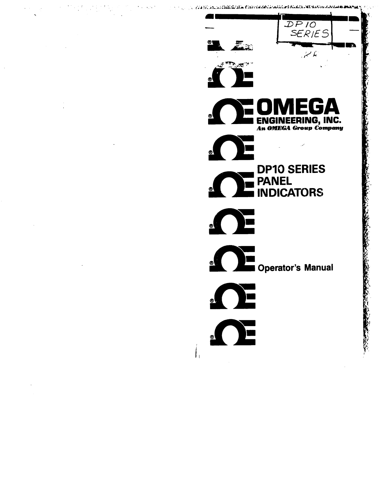 Omega Products DP10 Installation  Manual