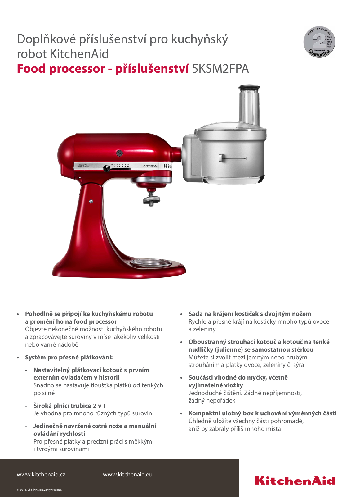 KitchenAid 5KSM2FPA User Manual