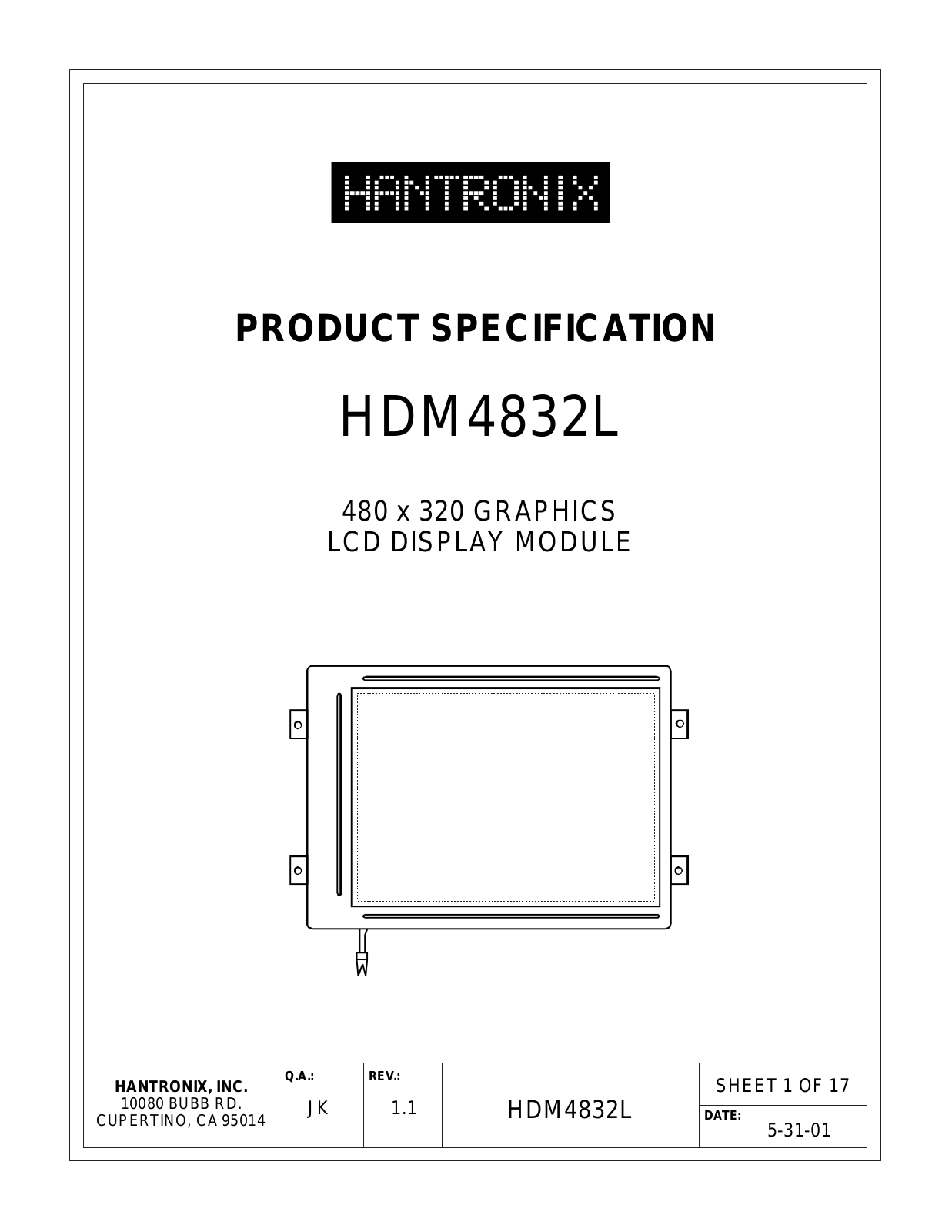 HANTRONIX HDM4832L Datasheet